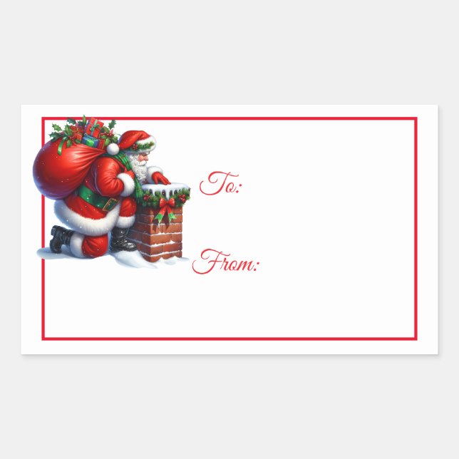 Christmas Sticker Gift Tags (Front)