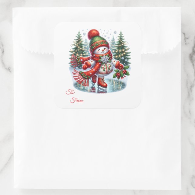 Christmas Sticker Gift Tags (Bag)