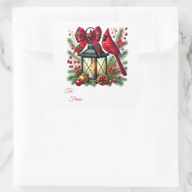 Christmas Sticker Gift Tags (Bag)