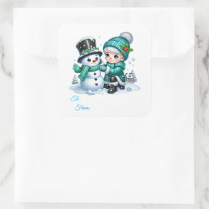 Christmas Sticker Gift Tags