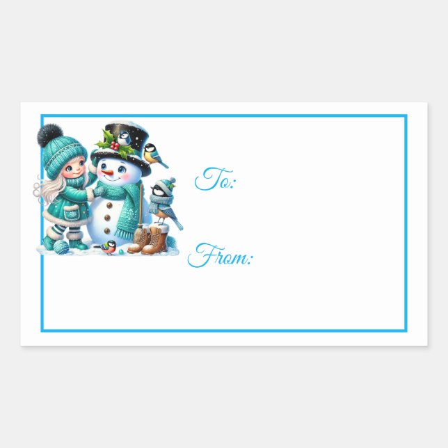 Christmas Sticker Gift Tags (Front)