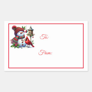 Christmas Sticker Gift Tags
