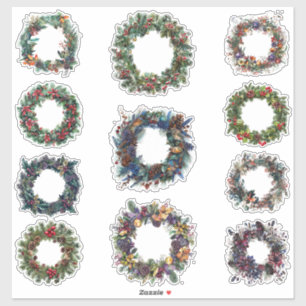 Christmas Sticker Set   Gothic, Pagan, Nordic Yule