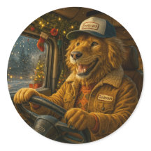 Christmas Sticker – The Golden Driver of Warmth