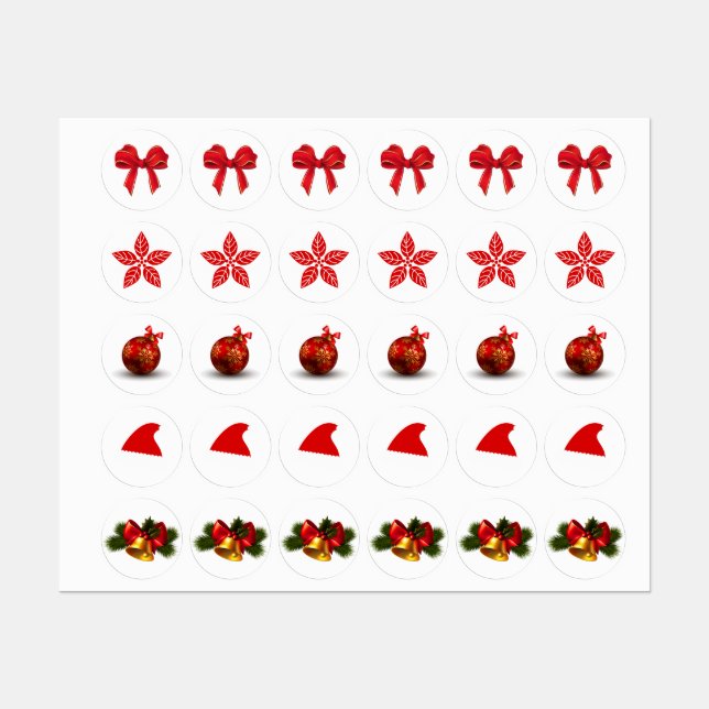 Christmas stickers (Sheet)
