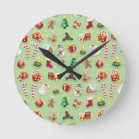 Christmas Stickers Festive Pattern