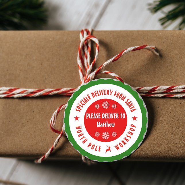 Christmas stickers from santa Workshop north pole (Creator Uploaded)