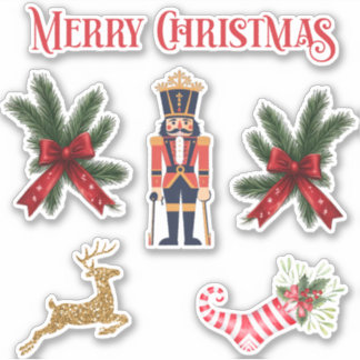Christmas stickers set of 6 01