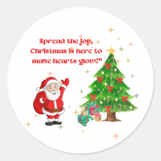 Christmas stiker classic round sticker