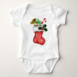 Christmas Stocking Baby Bodysuit