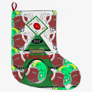 Christmas Stocking, Football Large Christmas Stocking