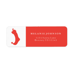 Christmas Stocking Holiday/Christmas Address Label