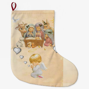 Christmas Stocking, Jesus Christ Large Christmas Stocking
