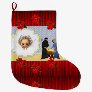 Christmas Stocking, Jesus Christ Large Christmas Stocking