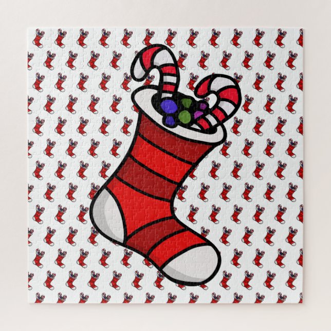 Christmas stocking jigsaw puzzle (Vertical)