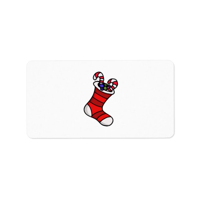 Christmas stocking label (Front)