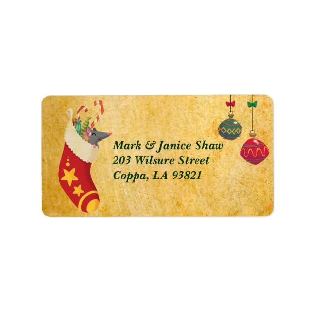 Christmas Stocking Label (Front)