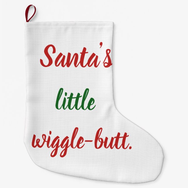 Christmas Stocking. Large Christmas Stocking (Front)