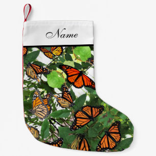 Christmas Stocking - Lots of Monarchs