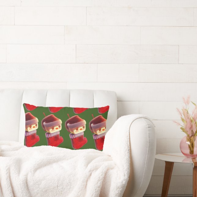 Christmas Stocking Lumbar Cushion (Couch)