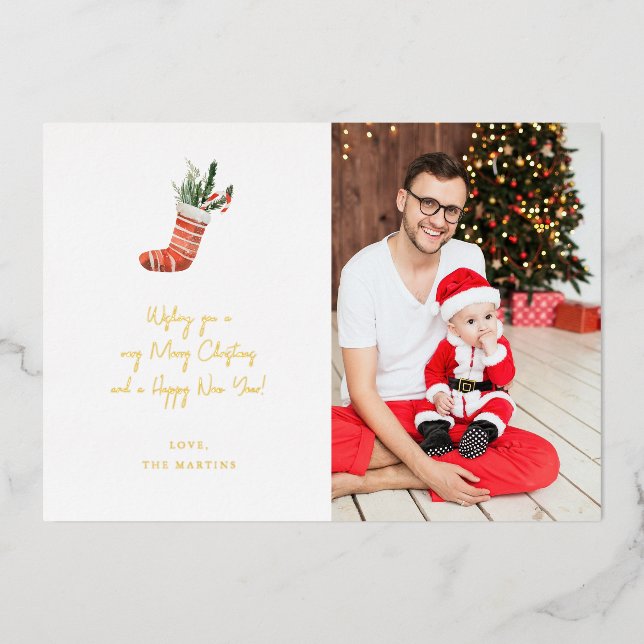 Christmas Stocking Note Photo Verti Christmas (Front)