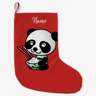 Christmas Stocking. Panda. Small Christmas Stocking