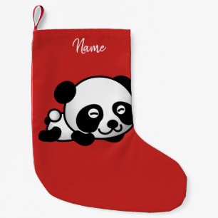 Christmas Stocking. Panda. Small Christmas Stocking