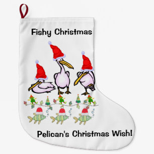 Christmas Stocking,  Pelican's  Large Christmas Stocking