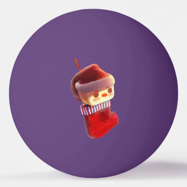 Christmas Stocking Ping Pong Ball (Front)