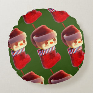 Christmas Stocking Round Cushion
