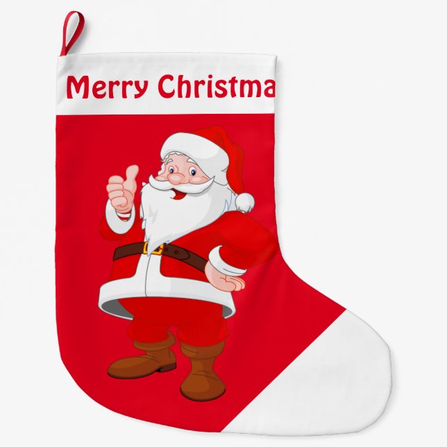 Christmas Stocking/Santa Large Christmas Stocking (Front)