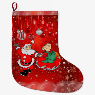 Christmas Stocking, Santa Large Christmas Stocking