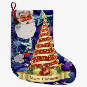 Christmas Stocking, Santa Large Christmas Stocking