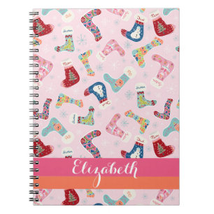Christmas Stocking Sister Personalised Notebook