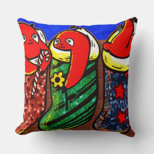 christmas stocking sloth cushion