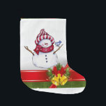 Christmas Stocking, Snowman Large Christmas Stocking<br><div class="desc">Christmas Stocking

This customised Christmas stocking is appealing for Santa's smaller gifts.


Something for everyone,  Maria lurdis afonso,  
https://www.zazzle.com/succeedinbeautybarb</div>