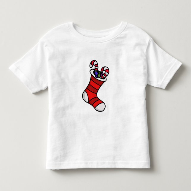 Christmas stocking toddler T-Shirt (Front)