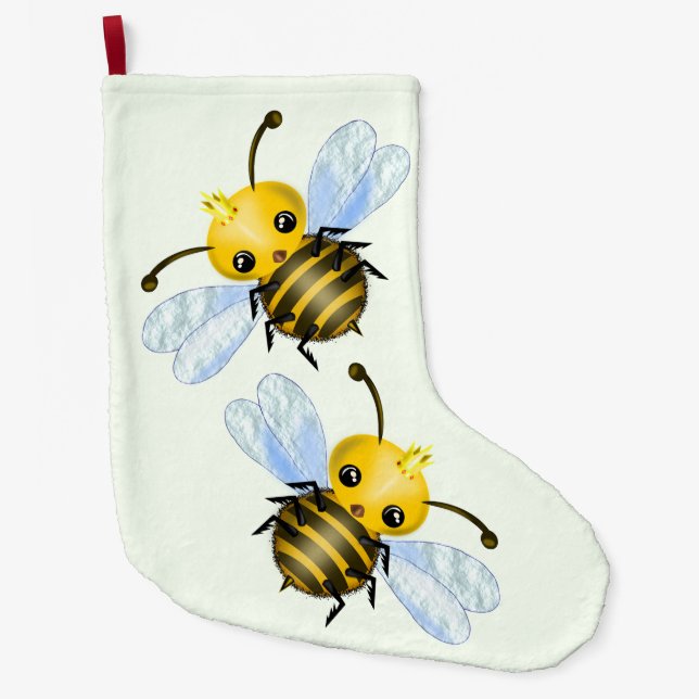 Christmas Stocking with Queen Bee (Front)