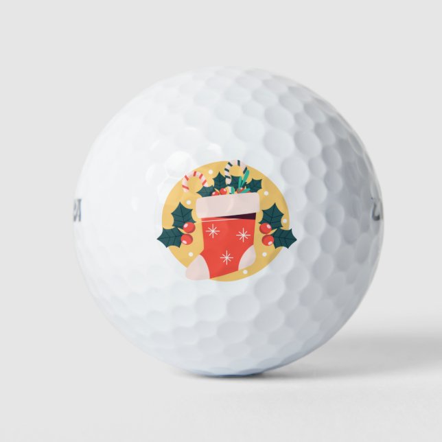 Christmas Stocking x Golf Balls (Front)