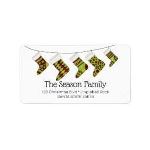 Christmas Stockings address label