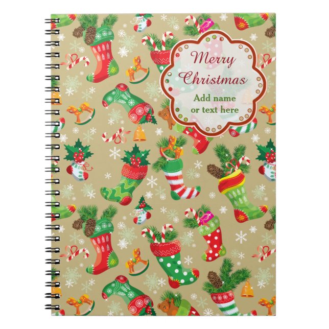 Christmas Stockings and Toys Notebook (Front)