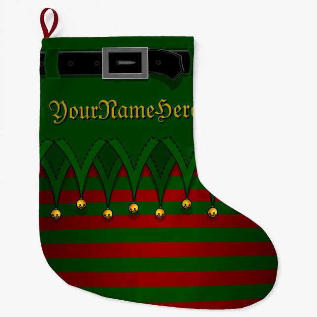 Christmas Stockings Christmas Elf Stockings (Front)