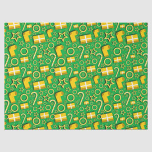 Christmas Stockings, Gifts and Candy Canes Tissue Paper