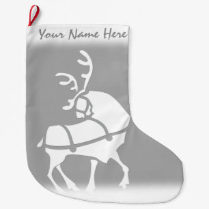 Christmas Stockings Personalised Reindeer Stocking