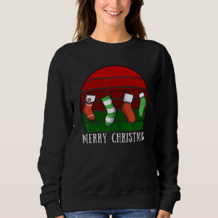 Christmas Stockings Socks Merry Christmas XMas Vin Sweatshirt