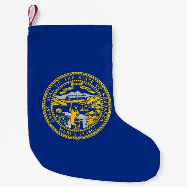 Christmas Stockings with Flag of Nebraska (Front)