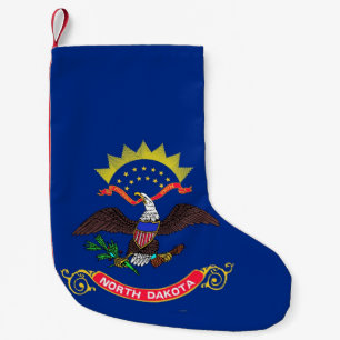 Christmas Stockings with Flag of North Dakota
