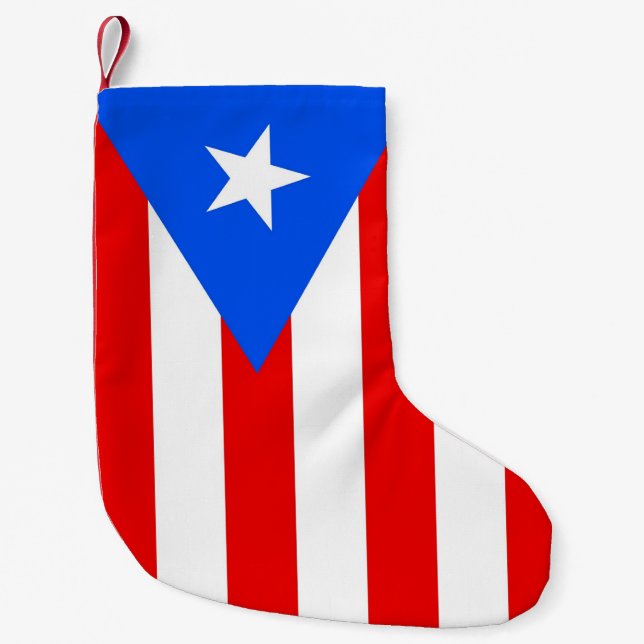 Christmas Stockings with Flag of Puerto Rico (Front)