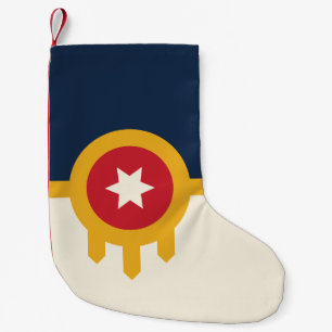 Christmas Stockings with Flag of Tulsa City