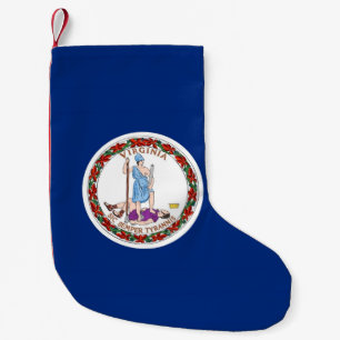 Christmas Stockings with Flag of Virginia